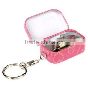 Promotional Wholesale Round Kids Candy Mint Coin Metal Tin Key Chain thumbnail-1