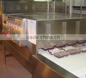Fully Automatic Stainless Steel Coveyor Belt Type Ready Meal Fast Heating Microwave Oven thumbnail-3