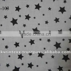 Pure Silk Star Printed Silk Satin Fabric thumbnail-1