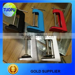 Tuopu Aluminum Desk Table Lighting Clamp G Metal Clamp Led Light Clamp thumbnail-2