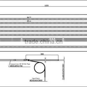 1155*250MM Refrigerator Aluminum Plate Evaporator thumbnail-6
