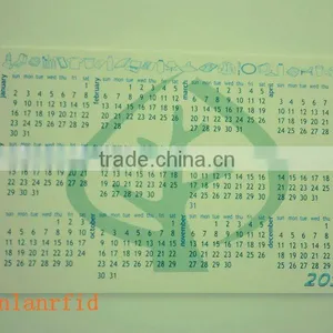 CMYK Offset Print PLA Smart Card,used as Calendar thumbnail-1