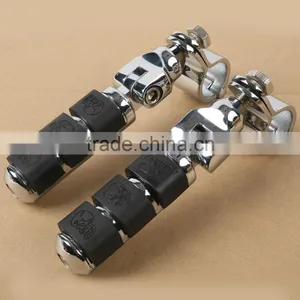 New Chrome Front Footrest Foot Pegs 30mm thumbnail-6