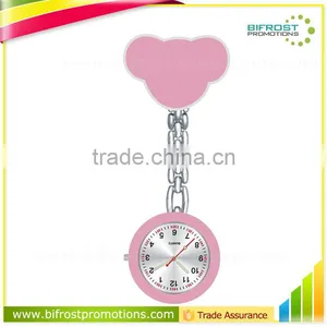 Mickey Shaped Portable Quartz Movement Digital Brooch Nurse Watch thumbnail-1
