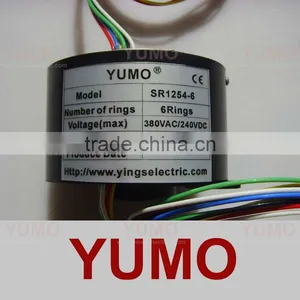 SR1254 -6 OD 54mm, ID 12mm, 6 Wires Through Bore Slip Ring thumbnail-1