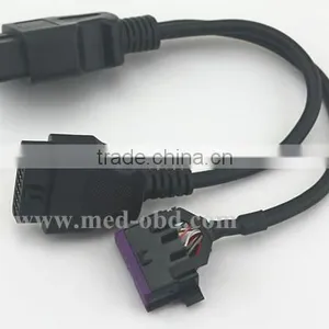 Assembled J1962 M Connector to 2 J1962 F Connector, 1ft OBD2 Splitter Y Cable, thumbnail-1