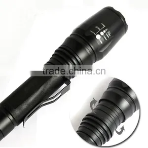 Ultra Bright Zoom Aluminium LED Torch Flashlight Tactical Flashlight thumbnail-2