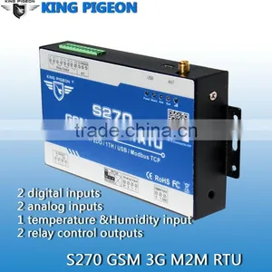 The Most Popular Sms Controller GSM RTU Gateway S270 With IOS Android APP 2DIN 2DO 2AIN 1Temp thumbnail-1