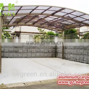White Metal Frame 2 Car Garage With Polycarbonate Sheet thumbnail-4