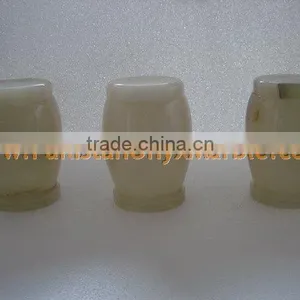 PAKISTANI CHEAP EXPORT QUALITY URNS ONYX MARBLE HANDICRAFTS thumbnail-3