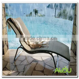 Audu Patio Wicker Chase Lounge,Sun Bed thumbnail-1