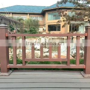 Outdoor Waterproof Wood Plastic Composite Fence / Wpc Plastic Railing thumbnail-1