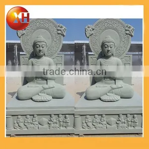 Hand Carved Large Buddha Face Statue for Garden Decoration thumbnail-6