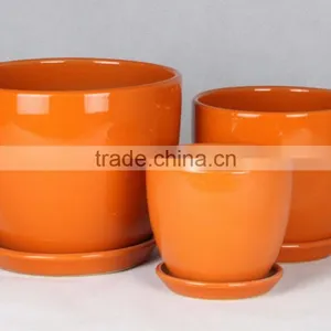 Light Weight Small Ceramic Flower Pots for Small Plant thumbnail-4