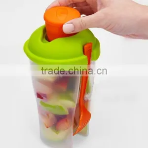 Fruit Salad Container Salad To Go Cup With Fork thumbnail-4
