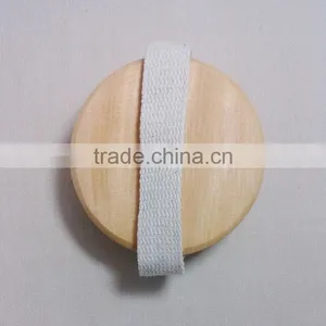 C301-1 Natual Boar Bristle Bath Massage Brush Shower Rubber Massage Brush thumbnail-4
