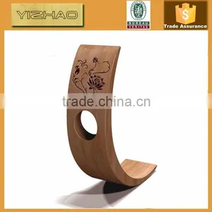 FSC Single Wooden Wine Holder, Single Bottle Wine Rack,Wooden Wine Holder thumbnail-2