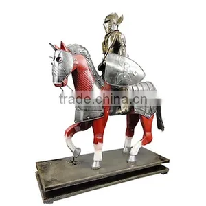 Retro Armor Samurai Armor Metal Knight Statues thumbnail-3