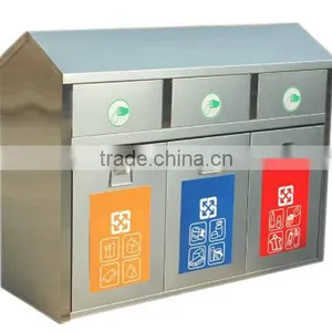 Arlau Outdoor Steel Environmental Protection Dustbin thumbnail-2