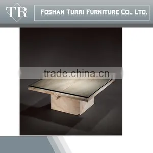 Classic Design Marble Hand Craved Coffee Table On Sale thumbnail-3