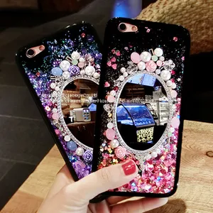 Diamond Mirror Cover Case Silicone Cell Phone Case Mobile Phone Cases for IPhone7/7Plus/6/6s/6plus/6splus Soft Shell thumbnail-1