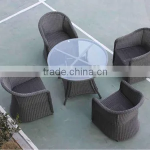 Cheap and Fashion Outdoor Rattan Dining Set With 4chair and 1 KD Table thumbnail-1