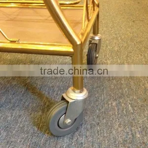 Stainless Steel Mobile Food Cart Coffee Cart Hand Cart for Sale C-37 thumbnail-5