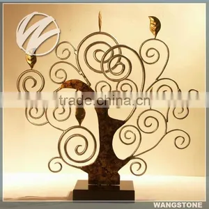 Indoor Decoration Delicate Bronze Metal Tree Sculpture thumbnail-1