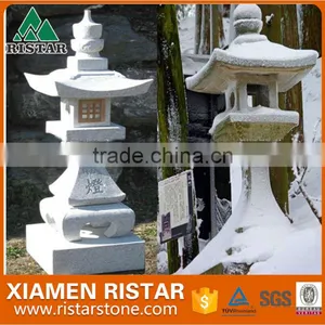 G603 Grey White Granite Stone Lantern Japanese Style NEW thumbnail-1