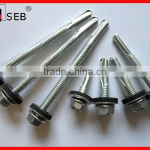 DIN7504 K Hexgonal Washer Head Drilling Screw With EPDM Washer thumbnail-1