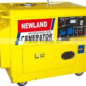 186FA Diesel Engine 5KW Air-cooled Electric Start Single/Three Phase Diesel Generator thumbnail-1