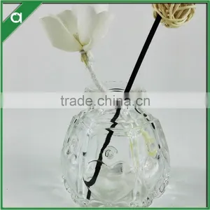 Engraved Big Ball Glass Bottle for 80ml Reed Diffuser Oil thumbnail-2