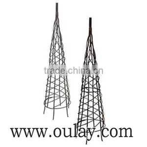 Mini Black Bamboo Trellis/bamboo Garden Trellis Suport Plants thumbnail-3
