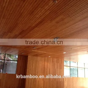 Carbonized Horizontal Matt Finish Bamboo Ceiling Panel With 20 Years Durable Quality for Indoor Use thumbnail-3