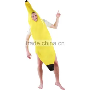 Adult Banana Fruits Fancy Dress Costumes(fleece) thumbnail-1