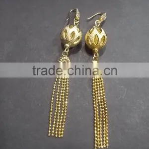 Indian Traditional One Gram Gold Jewelry Earrings thumbnail-1