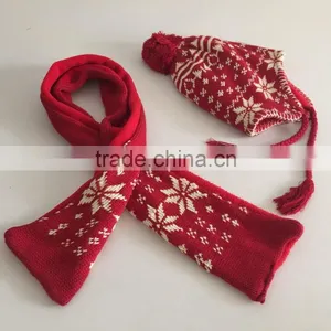 Winter 3 Knitted Scarf Hat Glove Sets thumbnail-5
