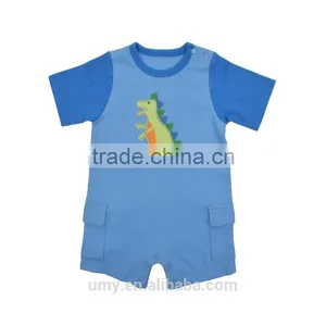 2017 Summer New Style Baby Boy Names For Jumpsuit Dinosaur Design Clothes Romper thumbnail-1