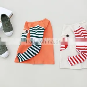 Wholesale Autumn Design Boutique Childrens Clothing 100% Cotton Baby Longsleeve Top thumbnail-4