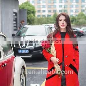 2016 Winter 100% Real Rex Rabbit Fur Coat Women's Genuine Rex Rabbit Fur Coat Long Style Fashion thumbnail-6