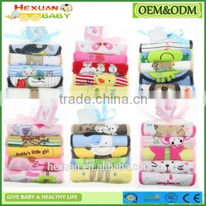 OEM or Stocked ,5PCS/SET Baby Bibs Set,Mesh Bag Baby Babybibs Set,100%cotton Bib thumbnail-1