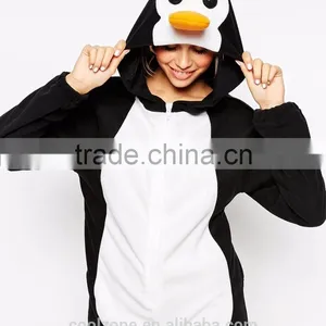 Hot Selling Relaxed Fit Penguin Design Onesie Women Wholesale Adult Christmas Pajamas thumbnail-5