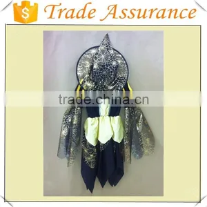 Halloween Cosplay Witch Child Costume/Dress With Hat thumbnail-1
