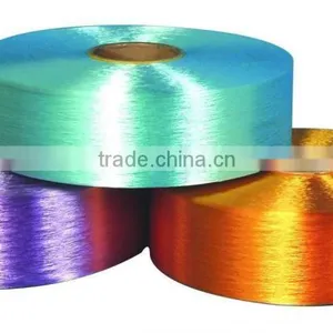 2014 China Cheap Polyester Dope Dyed Solution Dyed Filament Yarn thumbnail-1