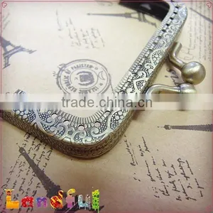 8cm Antique Bronze Metal Coin Purse Frame Clutch Purse Frame thumbnail-6
