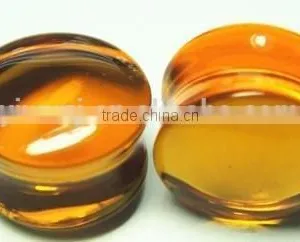 2015 Newest High Quality Double Flare Glass Ear Plug More Color Choose thumbnail-4