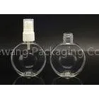 130ml Flat Unique PP Plastic Cosmetic Bottles / Clear Small Spray Bottles thumbnail-1
