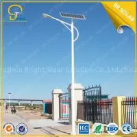 6M 24W Solar LED Street Lights Back up 3-4 Overcast Weather thumbnail-1