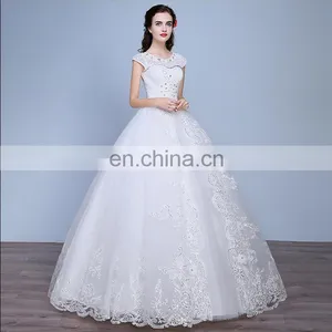 HS1617 Ball Gown Wedding Dresses 2017 New Gorgeous Dazzling Princess Bridal Real Image Luxurious Tulle Handmade Rhinestone thumbnail-3