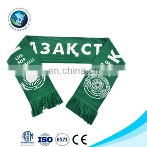 2016 Hot Sell Sports Scarf Kintted Acrylic Football Team Scarf thumbnail-1